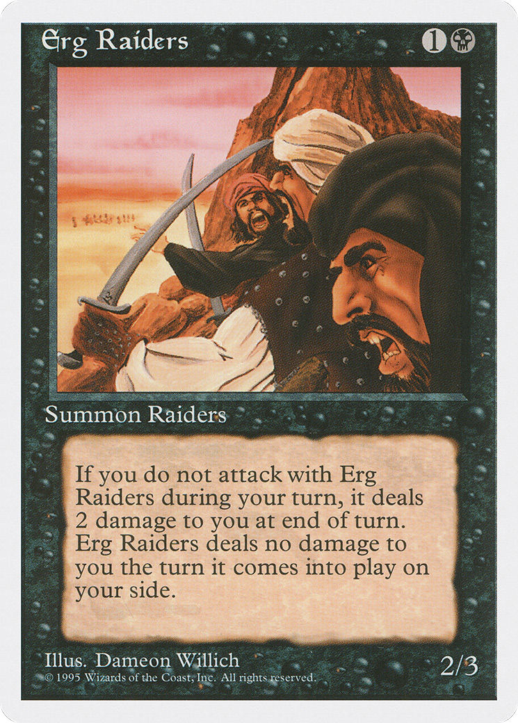 Erg Raiders (4ED-135) - Fourth Edition - Premium MTG Single from Wizards of the Coast - Just $0.08! Shop now at Game Crave Tournament Store