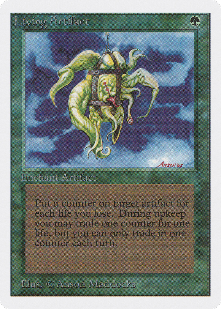 Living Artifact (2ED-209) - Unlimited Edition - Premium MTG Single from Wizards of the Coast - Just $8.70! Shop now at Game Crave Tournament Store