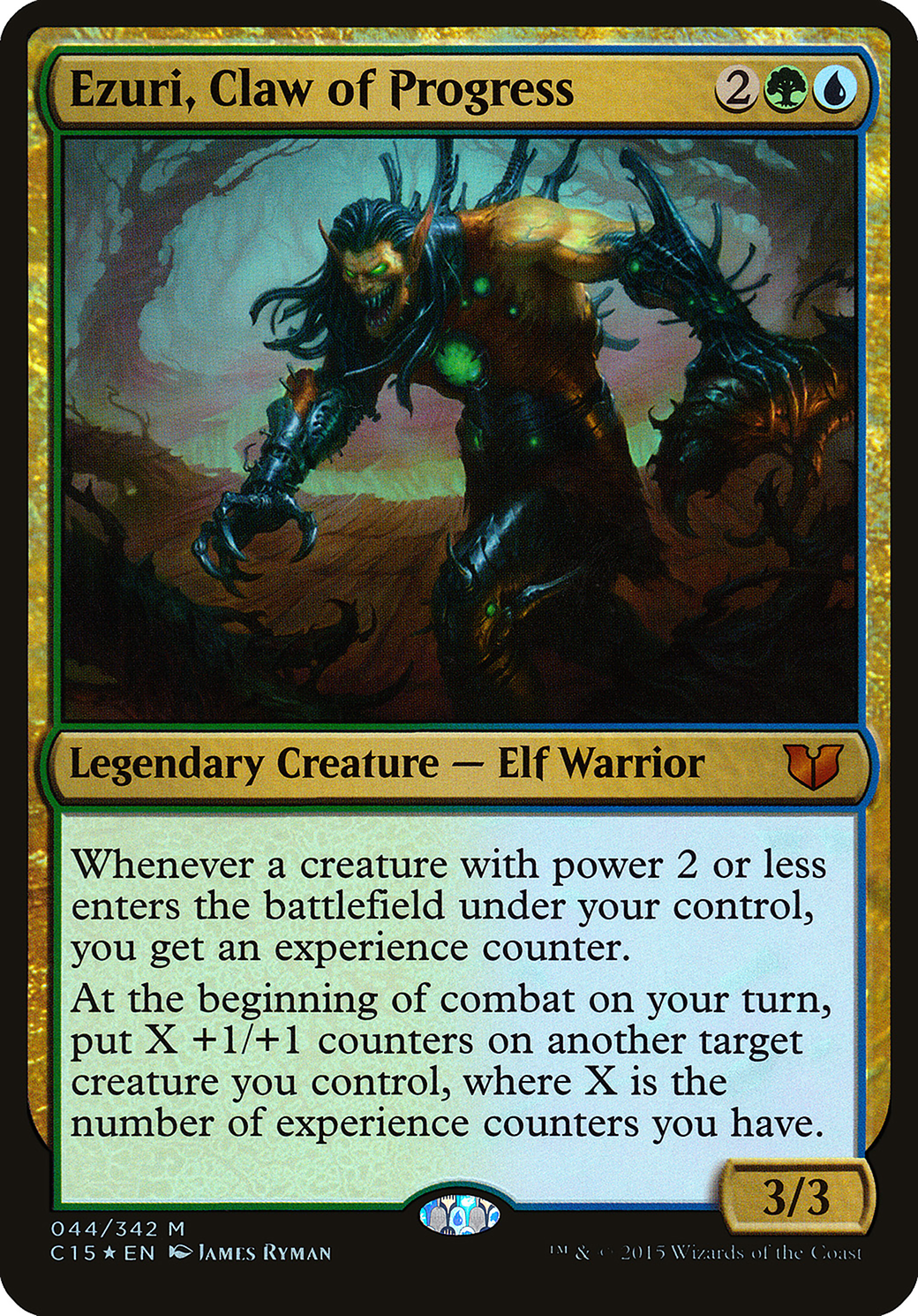 Ezuri, Claw of Progress (OC15-044) - Commander 2015 Oversized Foil - Premium MTG Single from Wizards of the Coast - Just $0.74! Shop now at Game Crave Tournament Store