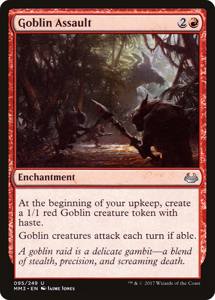 Goblin Assault (MM3-095) - Modern Masters 2017 Foil - Premium MTG Single from Wizards of the Coast - Just $0.23! Shop now at Game Crave Tournament Store