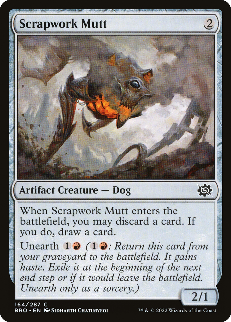 Scrapwork Mutt (BRO-164) - The Brothers' War - Premium MTG Single from Wizards of the Coast - Just $0.08! Shop now at Game Crave Tournament Store