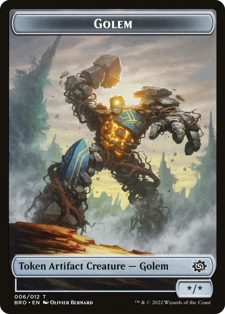 Golem (TBRO-006) - The Brothers' War Tokens - Premium MTG Single from Wizards of the Coast - Just $0! Shop now at Game Crave Tournament Store