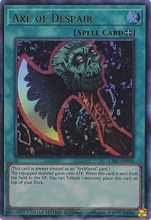 Axe of Despair (LART-EN051) - The Lost Art Promotion Limited - Premium Yugioh Single from Konami - Just $1.86! Shop now at Game Crave Tournament Store