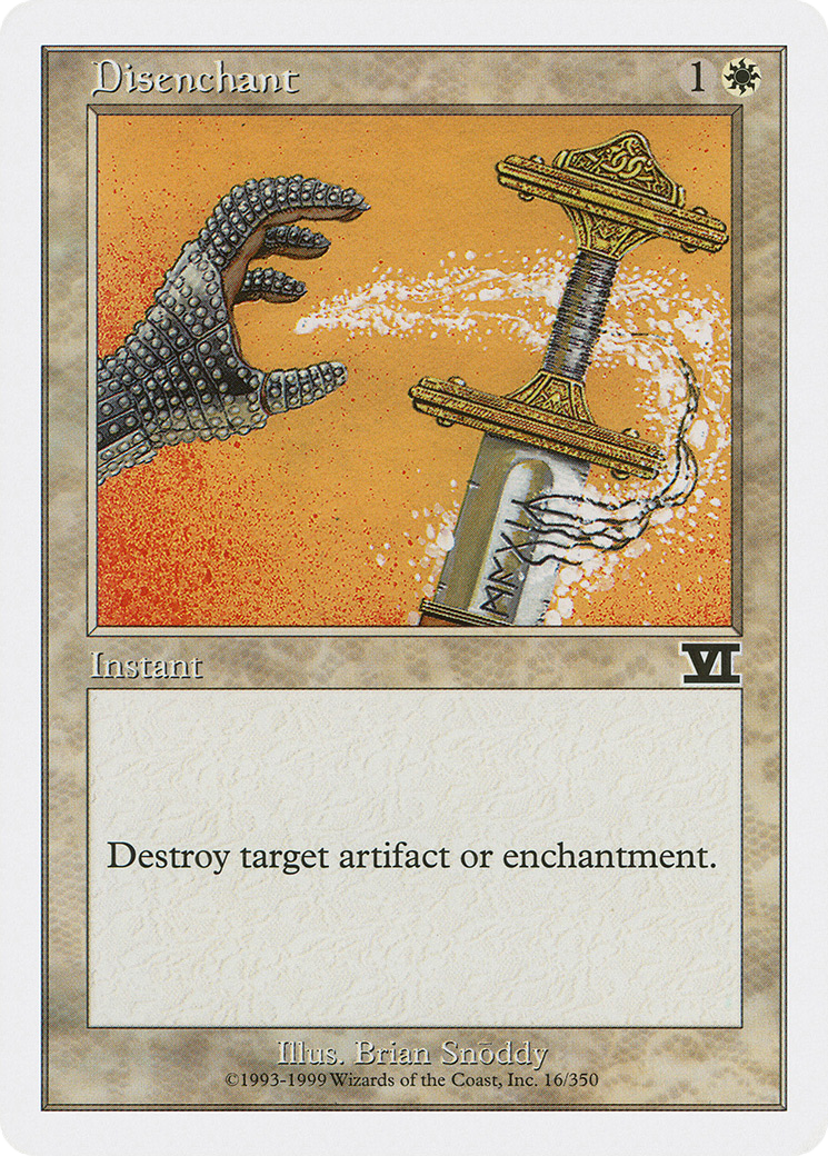 Disenchant (6ED-016) - Classic Sixth Edition - Premium MTG Single from Wizards of the Coast - Just $0.08! Shop now at Game Crave Tournament Store