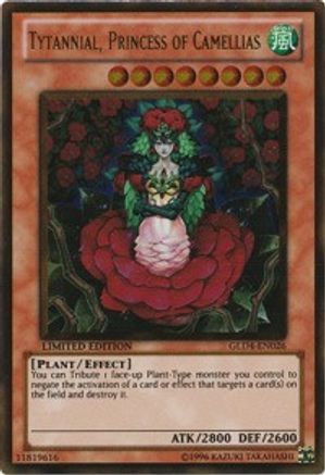 Tytannial, Princess of Camellias (GLD4-EN026) - Gold Series 4: Pyramids Edition Limited - Premium Yugioh Single from Konami - Just $2.54! Shop now at Game Crave Tournament Store