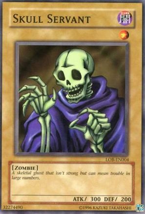 Skull Servant (LOB-EN004) - Legend of Blue Eyes White Dragon (Worldwide English) Unlimited - Premium Yugioh Single from Konami - Just $0.49! Shop now at Game Crave Tournament Store