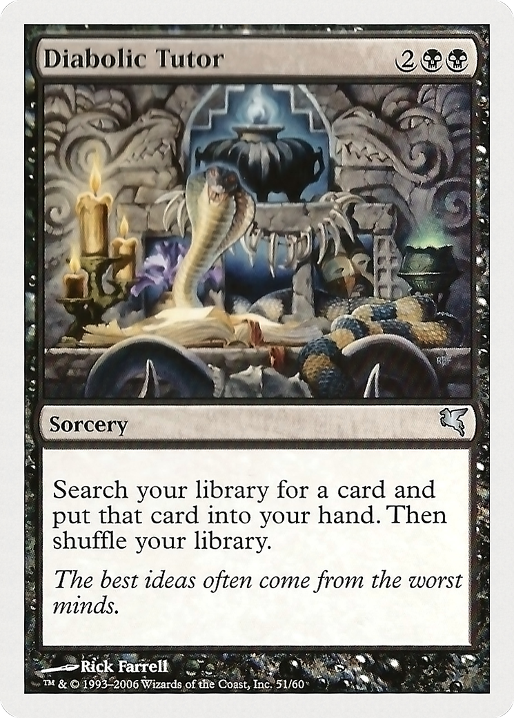 Diabolic Tutor (PHUK-051) - Hachette UK - Premium MTG Single from Wizards of the Coast - Just $0! Shop now at Game Crave Tournament Store