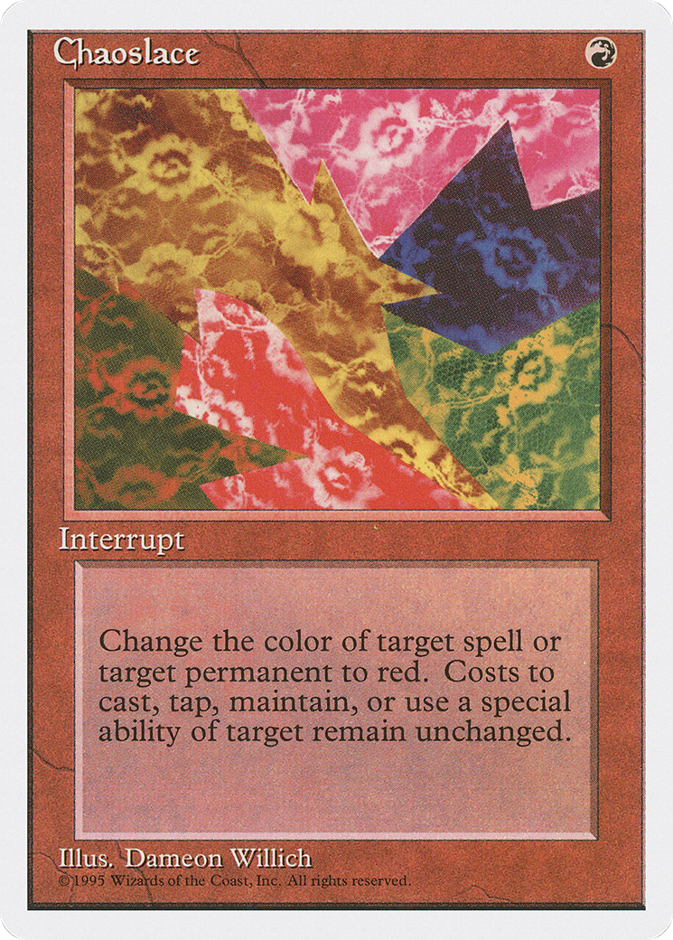 Chaoslace (4ED-182) - Fourth Edition - Premium MTG Single from Wizards of the Coast - Just $0.08! Shop now at Game Crave Tournament Store