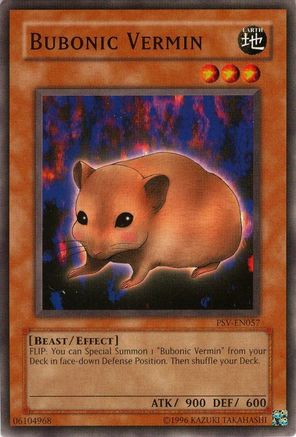 Bubonic Vermin (PSV-EN057) - Pharaoh's Servant (Worldwide English) - Premium Yugioh Single from Konami - Just $0.35! Shop now at Game Crave Tournament Store
