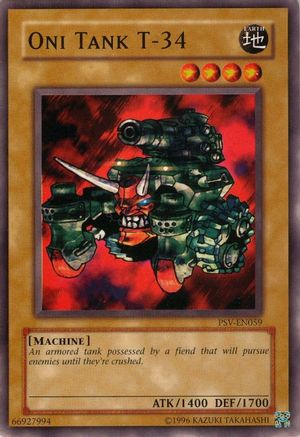 Oni Tank T-34 (PSV-EN059) - Pharaoh's Servant (Worldwide English) Unlimited - Premium Yugioh Single from Konami - Just $0.25! Shop now at Game Crave Tournament Store
