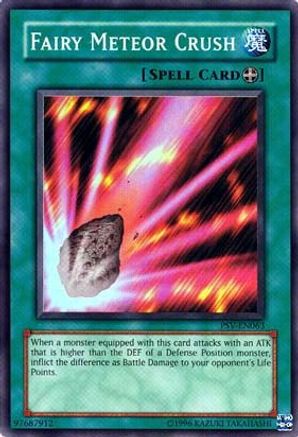 Fairy Meteor Crush (PSV-EN063) - Pharaoh's Servant (Worldwide English) Unlimited - Premium Yugioh Single from Konami - Just $12! Shop now at Game Crave Tournament Store