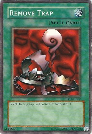 Remove Trap (LOB-EN060) - Legend of Blue Eyes White Dragon (Worldwide English) Unlimited - Premium Yugioh Single from Konami - Just $0.08! Shop now at Game Crave Tournament Store