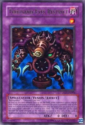 Thousand-Eyes Restrict (PSV-EN084) - Pharaoh's Servant (Worldwide English) Unlimited - Premium Yugioh Single from Konami - Just $13.60! Shop now at Game Crave Tournament Store