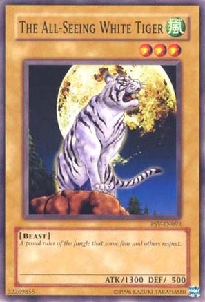 The All-Seeing White Tiger (PSV-EN093) - Pharaoh's Servant (Worldwide English) Unlimited - Premium Yugioh Single from Konami - Just $0.79! Shop now at Game Crave Tournament Store