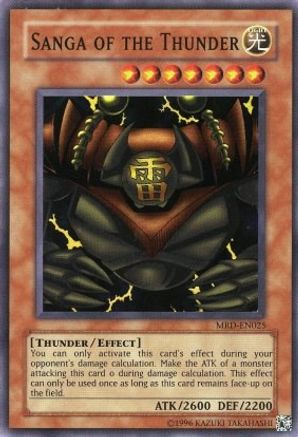 Sanga of the Thunder (MRD-EN025) - Metal Raiders (Worldwide English) Unlimited - Premium Yugioh Single from Konami - Just $3.38! Shop now at Game Crave Tournament Store