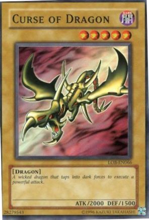 Curse of Dragon (LOB-EN066) - Legend of Blue Eyes White Dragon (Worldwide English) Unlimited - Premium Yugioh Single from Konami - Just $2.44! Shop now at Game Crave Tournament Store