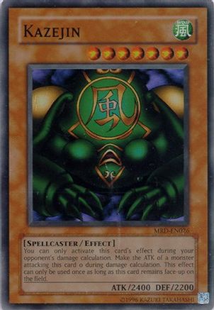 Kazejin (MRD-EN026) - Metal Raiders (Worldwide English) Unlimited - Premium Yugioh Single from Konami - Just $7.44! Shop now at Game Crave Tournament Store