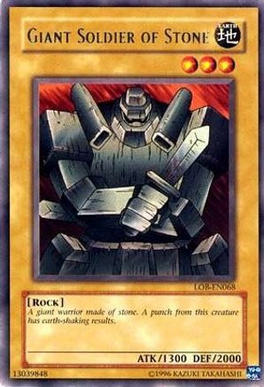 Giant Soldier of Stone (LOB-EN068) - Legend of Blue Eyes White Dragon (Worldwide English) Unlimited - Premium Yugioh Single from Konami - Just $0.10! Shop now at Game Crave Tournament Store