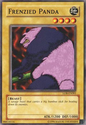 Frenzied Panda (LOB-EN081) - Legend of Blue Eyes White Dragon (Worldwide English) Unlimited - Premium Yugioh Single from Konami - Just $0.08! Shop now at Game Crave Tournament Store