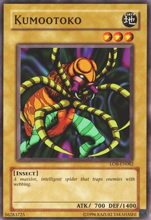 Kumootoko (LOB-EN082) - Legend of Blue Eyes White Dragon (Worldwide English) Unlimited - Premium Yugioh Single from Konami - Just $0.25! Shop now at Game Crave Tournament Store
