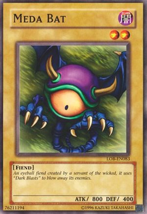Meda Bat (LOB-EN083) - Legend of Blue Eyes White Dragon (Worldwide English) Unlimited - Premium Yugioh Single from Konami - Just $0.38! Shop now at Game Crave Tournament Store