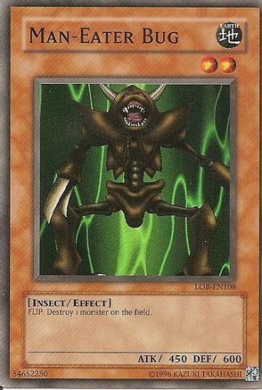 Man-Eater Bug (LOB-EN108) - Legend of Blue Eyes White Dragon (Worldwide English) Unlimited - Premium Yugioh Single from Konami - Just $0.27! Shop now at Game Crave Tournament Store
