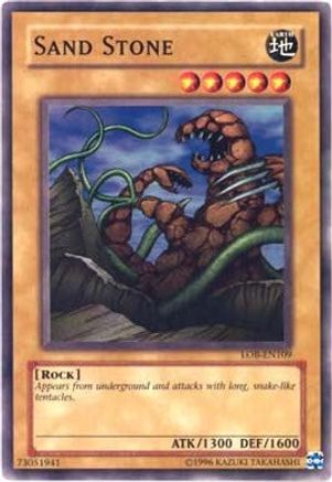 Sand Stone (LOB-EN109) - Legend of Blue Eyes White Dragon (Worldwide English) Unlimited - Premium Yugioh Single from Konami - Just $0.08! Shop now at Game Crave Tournament Store