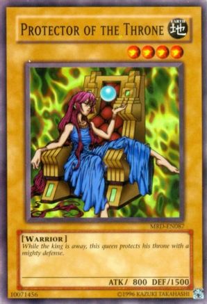 Protector of the Throne (MRD-EN087) - Metal Raiders (Worldwide English) Unlimited - Premium Yugioh Single from Konami - Just $0.59! Shop now at Game Crave Tournament Store