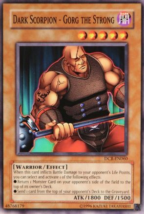 Dark Scorpion - Gorg the Strong (DCR-EN060) - Dark Crisis (Worldwide English) Unlimited - Premium Yugioh Single from Konami - Just $0.24! Shop now at Game Crave Tournament Store