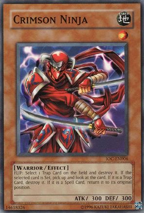 Crimson Ninja (IOC-EN006) - Invasion of Chaos (Worldwide English) Unlimited - Premium Yugioh Single from Konami - Just $0.25! Shop now at Game Crave Tournament Store