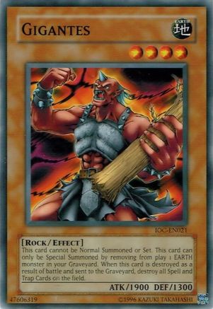 Gigantes (IOC-EN021) - Invasion of Chaos (Worldwide English) Unlimited - Premium Yugioh Single from Konami - Just $0.41! Shop now at Game Crave Tournament Store