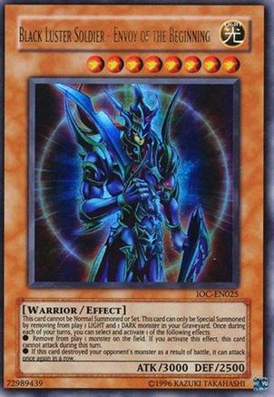 Black Luster Soldier - Envoy of the Beginning (IOC-EN025) - Invasion of Chaos (Worldwide English) Unlimited - Premium Yugioh Single from Konami - Just $16! Shop now at Game Crave Tournament Store