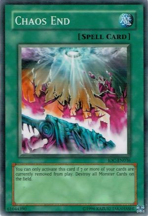 Chaos End (IOC-EN036) - Invasion of Chaos (Worldwide English) Unlimited - Premium Yugioh Single from Konami - Just $0.79! Shop now at Game Crave Tournament Store