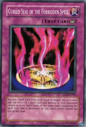Cursed Seal of the Forbidden Spell (IOC-EN049) - Invasion of Chaos (Worldwide English) Unlimited - Premium Yugioh Single from Konami - Just $1.60! Shop now at Game Crave Tournament Store