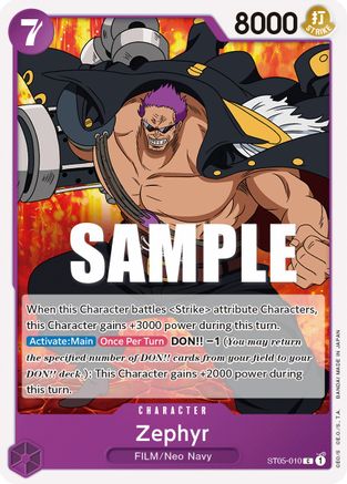 Zephyr (ST05-010) - Starter Deck 5: Film Edition - Premium One Piece Single from Bandai - Just $0.25! Shop now at Game Crave Tournament Store