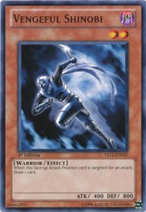 Vengeful Shinobi (YS11-EN017) - Starter Deck: Dawn of the Xyz 1st Edition - Premium Yugioh Single from Konami - Just $0.25! Shop now at Game Crave Tournament Store