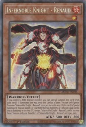 Infernoble Knight - Renaud (CR) (AMDE-EN038) - Amazing Defenders 1st Edition - Premium Yugioh Single from Konami - Just $9.26! Shop now at Game Crave Tournament Store