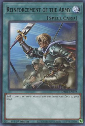 Reinforcement of the Army (AMDE-EN039) - Amazing Defenders 1st Edition - Premium Yugioh Single from Konami - Just $0.25! Shop now at Game Crave Tournament Store