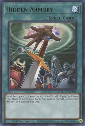 Hidden Armory (AMDE-EN041) - Amazing Defenders 1st Edition - Premium Yugioh Single from Konami - Just $0.25! Shop now at Game Crave Tournament Store