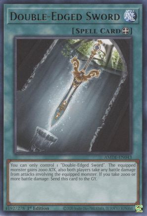 Double-Edged Sword (AMDE-EN043) - Amazing Defenders 1st Edition - Premium Yugioh Single from Konami - Just $0.25! Shop now at Game Crave Tournament Store