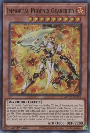 Immortal Phoenix Gearfried (AMDE-EN049) - Amazing Defenders 1st Edition - Premium Yugioh Single from Konami - Just $0.45! Shop now at Game Crave Tournament Store