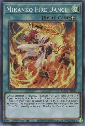 Mikanko Fire Dance (AMDE-EN030) - Amazing Defenders 1st Edition - Premium Yugioh Single from Konami - Just $0.26! Shop now at Game Crave Tournament Store