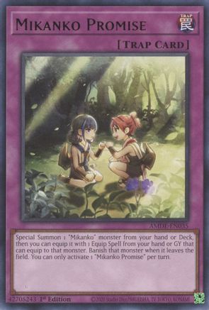 Mikanko Promise (AMDE-EN035) - Amazing Defenders 1st Edition - Premium Yugioh Single from Konami - Just $0.25! Shop now at Game Crave Tournament Store