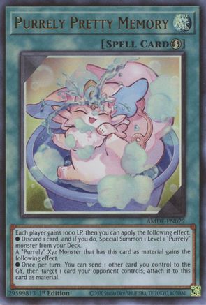 Purrely Pretty Memory (AMDE-EN022) - Amazing Defenders 1st Edition - Premium Yugioh Single from Konami - Just $1.37! Shop now at Game Crave Tournament Store