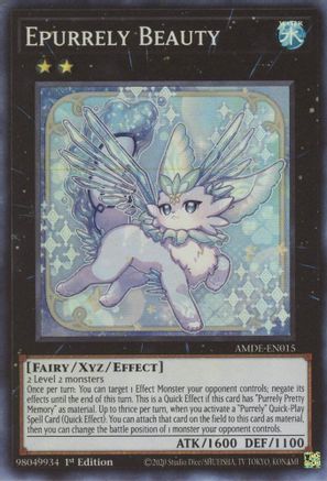 Epurrely Beauty (AMDE-EN015) - Amazing Defenders 1st Edition - Premium Yugioh Single from Konami - Just $0.25! Shop now at Game Crave Tournament Store