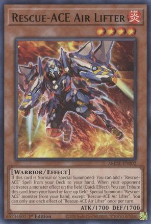 Rescue-ACE Air Lifter (AMDE-EN002) - Amazing Defenders 1st Edition - Premium Yugioh Single from Konami - Just $0.25! Shop now at Game Crave Tournament Store