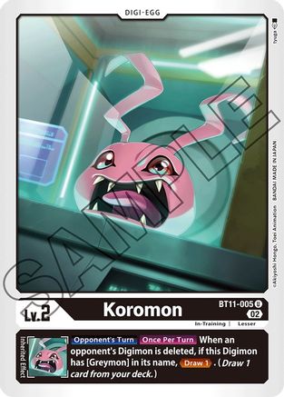 Koromon (BT11-005) - Dimensional Phase Foil - Premium Digimon Single from Bandai - Just $0.08! Shop now at Game Crave Tournament Store