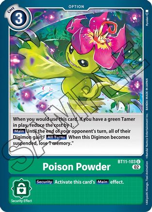 Poison Powder (BT11-103) - Dimensional Phase - Premium Digimon Single from Bandai - Just $0.25! Shop now at Game Crave Tournament Store