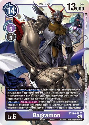 Bagramon (BT11-088) - Dimensional Phase Foil - Premium Digimon Single from Bandai - Just $0.08! Shop now at Game Crave Tournament Store