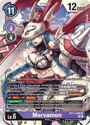 Mervamon (BT11-086) - Dimensional Phase Foil - Premium Digimon Single from Bandai - Just $3.25! Shop now at Game Crave Tournament Store